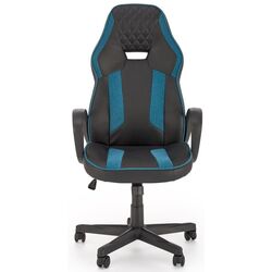 Fotoliu Halmar Ragnar (Black/Blue) Thumb