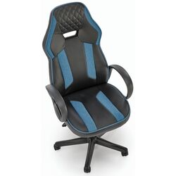 Fotoliu Halmar Ragnar (Black/Blue) Thumb