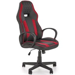 Fotoliu Halmar Ragnar (Black/Red) Thumb