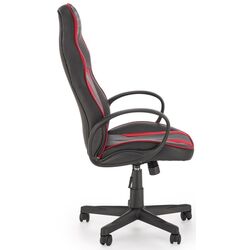 Fotoliu Halmar Ragnar (Black/Red) Thumb