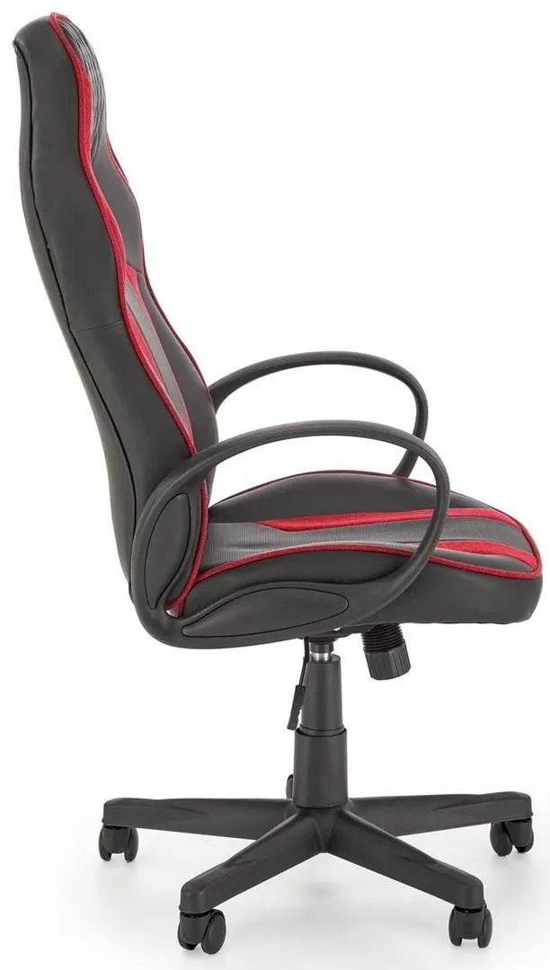 Fotoliu Halmar Ragnar (Black/Red) - 4