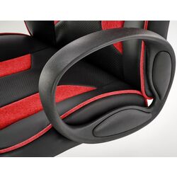 Fotoliu Halmar Ragnar (Black/Red) Thumb
