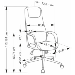 Fotoliu Halmar Razor (Grey) Thumb