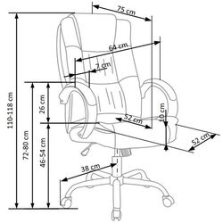 Fotoliu Halmar Relax (Dark Brown) Thumb