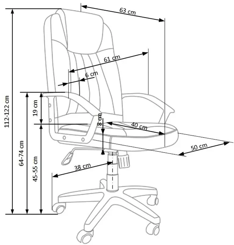 Кресло Halmar Rino (Gray)