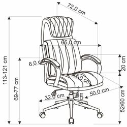 Кресло Halmar Romano (Black) Thumb