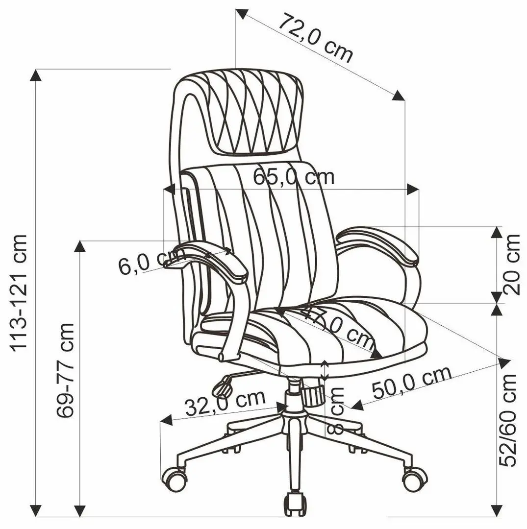 Кресло Halmar Romano (Black)