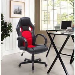 Кресло Halmar Sandbox (Black/Red)