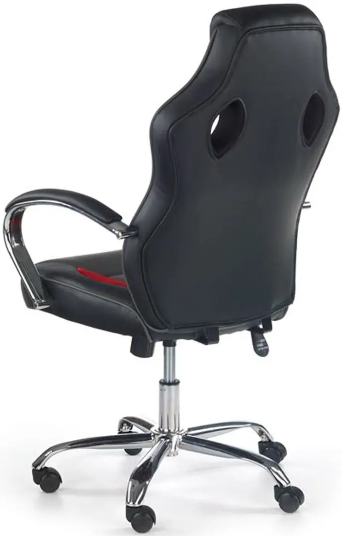 Fotoliu Halmar Scroll (Black/Red/Gray) - 3