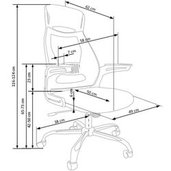 Кресло Halmar Solaris (Black/Gray) Thumb
