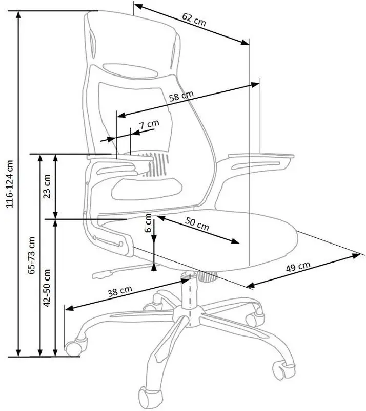 Кресло Halmar Solaris (Black/Gray)