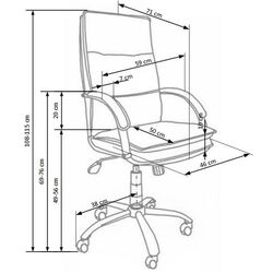 Кресло Halmar Stanley (Black) Thumb