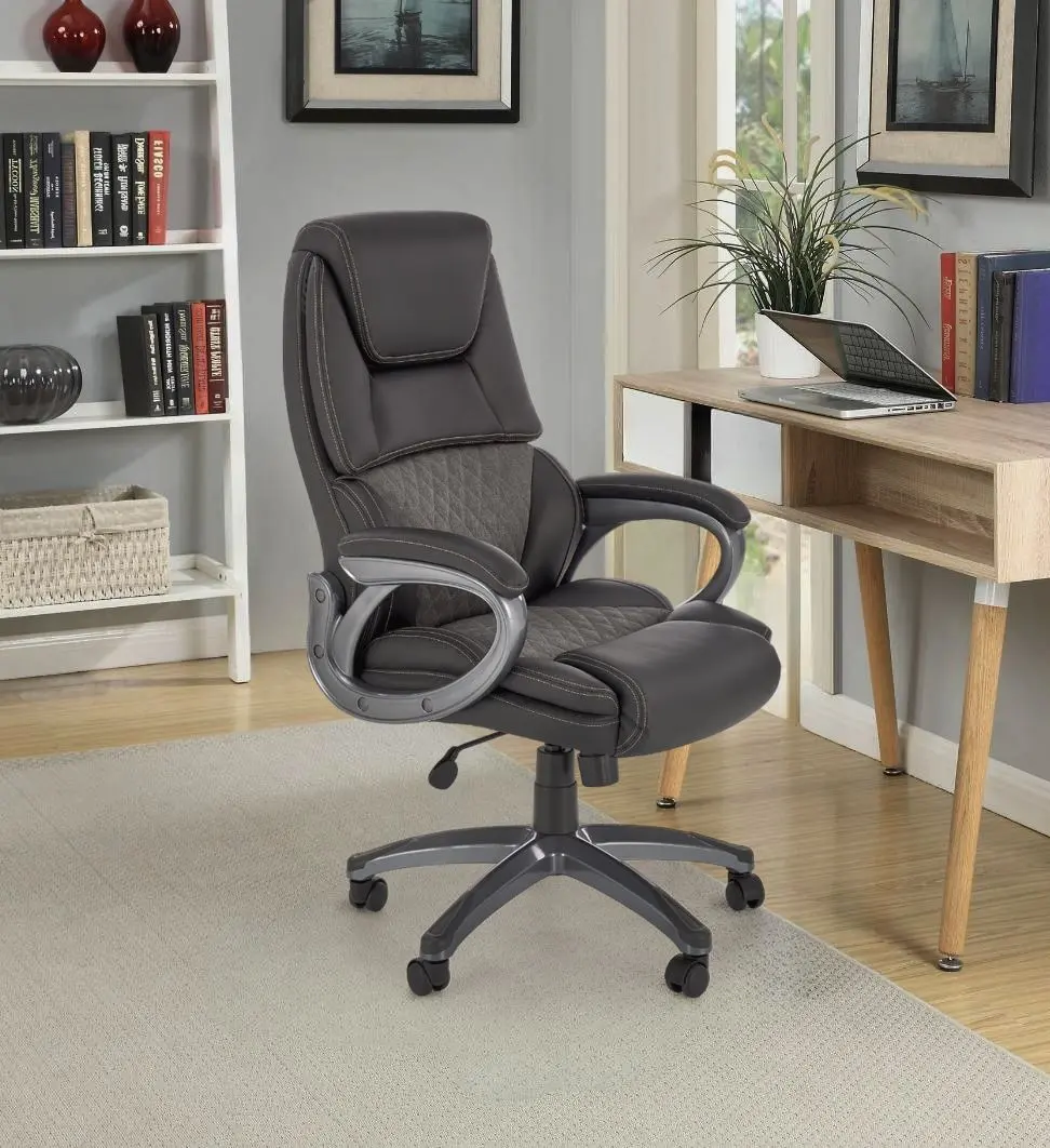 Fotoliu Halmar Steven (Black/Grey)