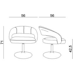 Fotoliu Halmar Stilo (Black) Thumb
