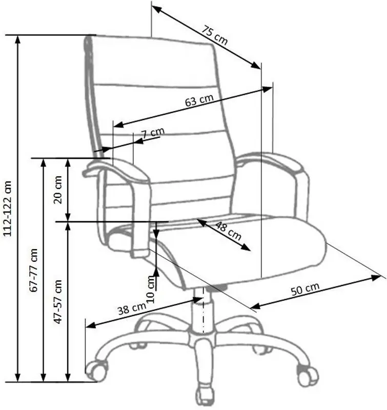 Fotoliu Halmar Teksas (Black)