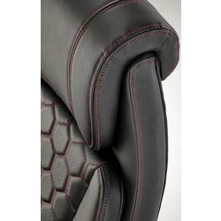 Fotoliu Halmar Thomas (Black/Silver) Thumb