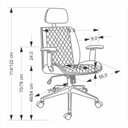 Fotoliu Halmar Timber (Walnut/Black) Thumb