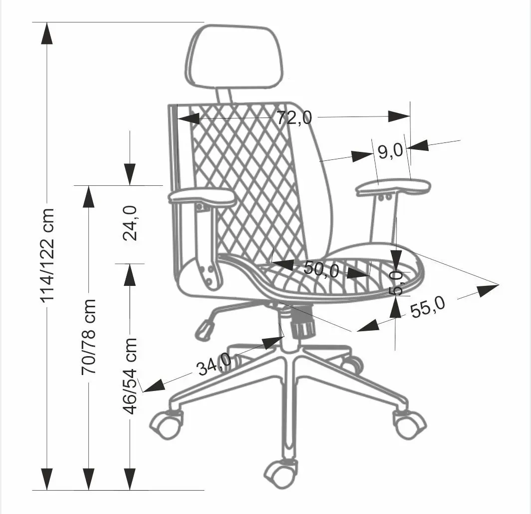 Fotoliu Halmar Timber (Walnut/Black)