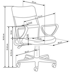 Кресло Halmar Timmy (Pink/Black) Thumb