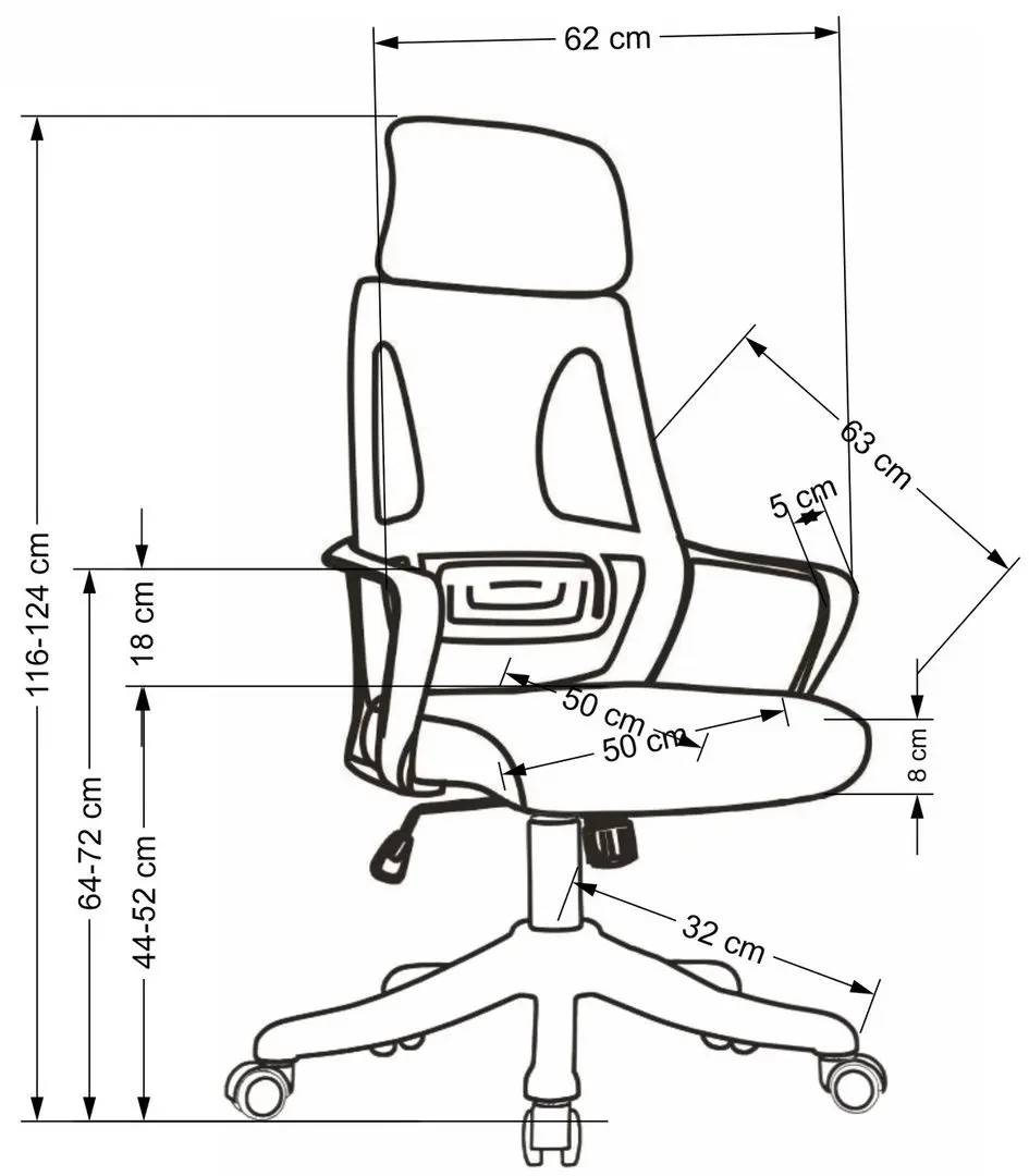 Кресло Halmar Valdez 2 (Gray/White/Black)