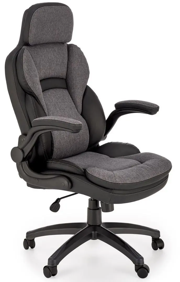 Fotoliu Halmar Valerio (Black/Grey)