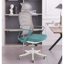 Кресло Halmar Vesuvio 2 (Turquoise/White) Thumb