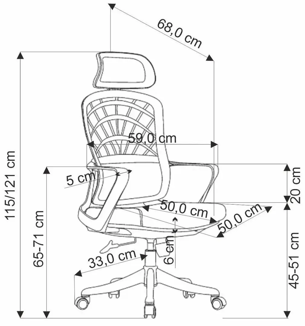 Fotoliu Halmar Vesuvio (Black)