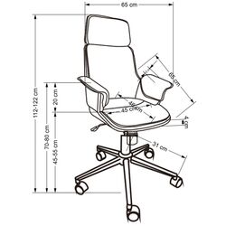 Fotoliu Halmar Weber (Walnut/Black) Thumb