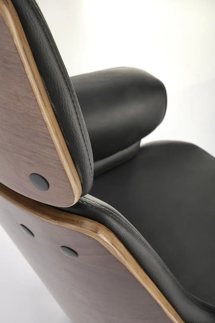 Fotoliu Halmar Weber (Walnut/Black)