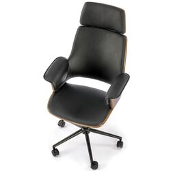 Fotoliu Halmar Weber (Walnut/Black) Thumb