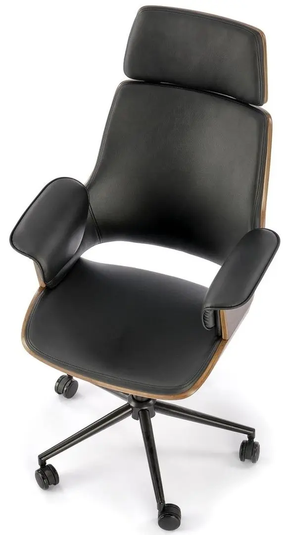 Fotoliu Halmar Weber (Walnut/Black)