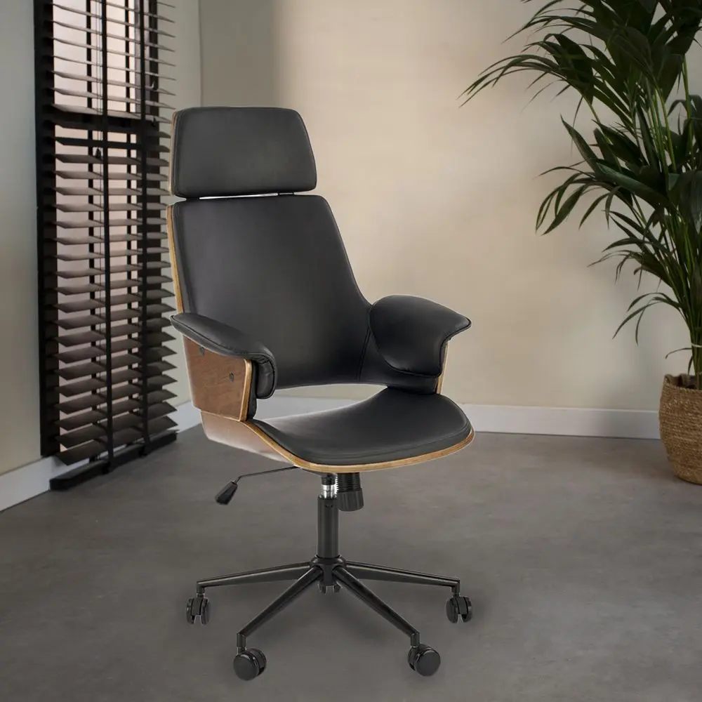 Fotoliu Halmar Weber (Walnut/Black)