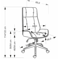 Fotoliu Halmar Webster (Walnut/Black) Thumb