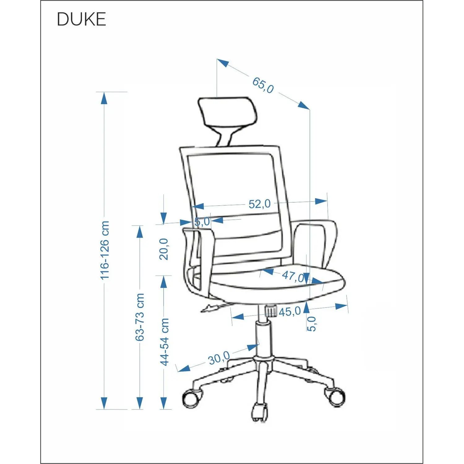 Офисное кресло Halmar Duke (Black) - 12