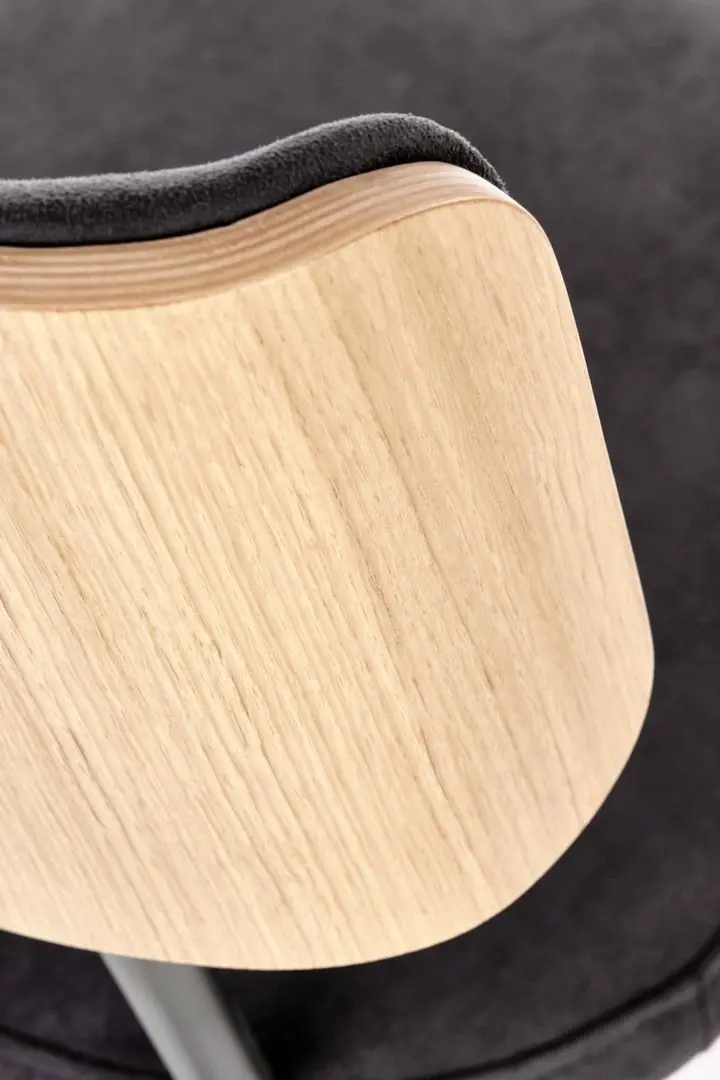 Scaun Halmar Smart-KR (Natural Oak/Black)