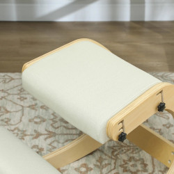 Scaun ergonomic Homcom 921-787V00CW (Cream/Birch) Thumb