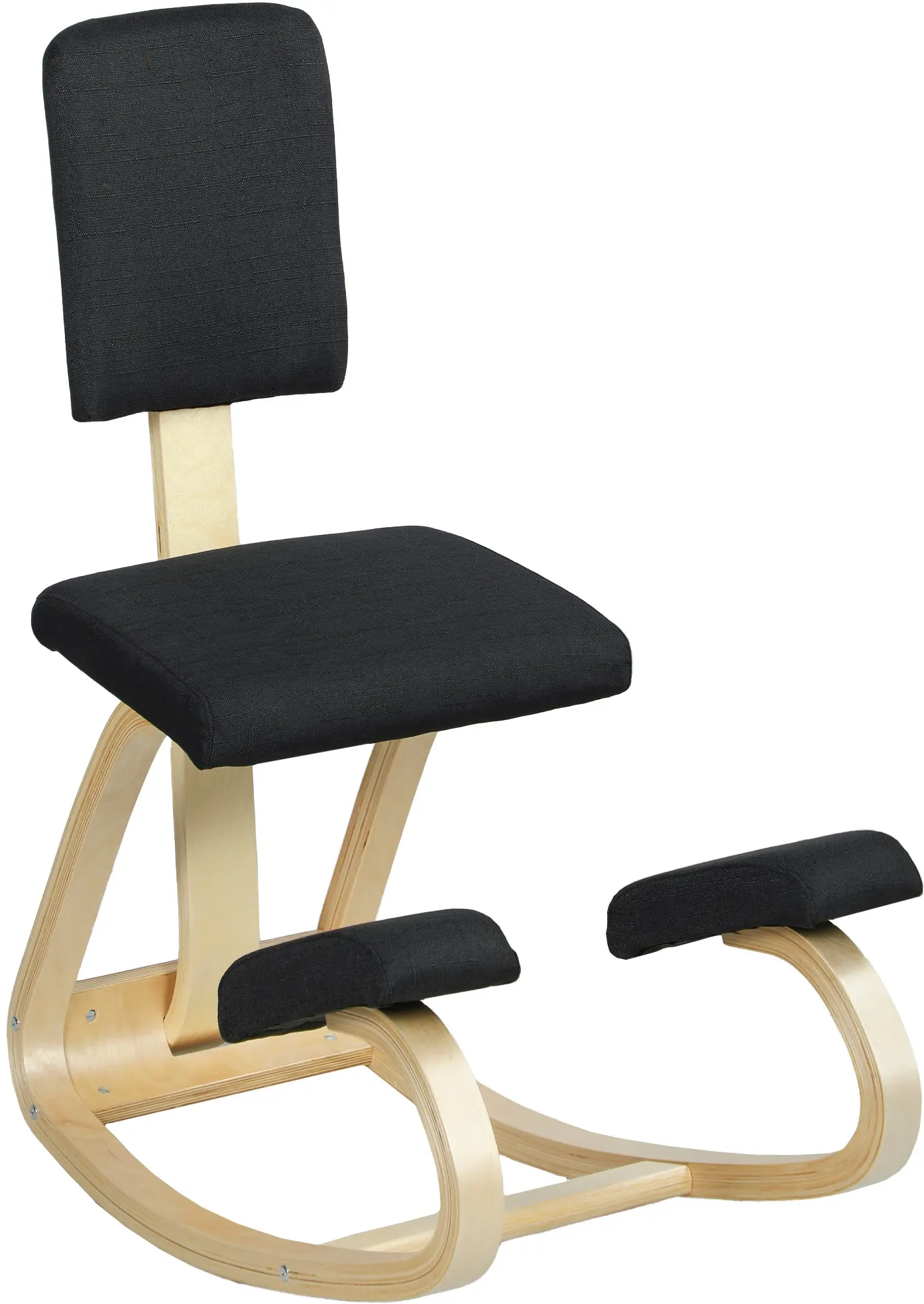 Scaun ergonomic Homcom 921-788V00BK (Black/Birch) - 2