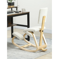 Эргономический стул Homcom 921-788V00CW (Cream White) Thumb