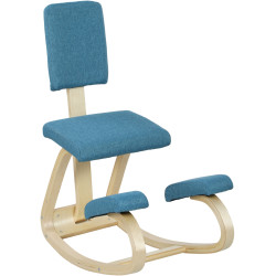 Scaun ergonomic Homcom 921-788V00DB (Blue/Birch) Thumb