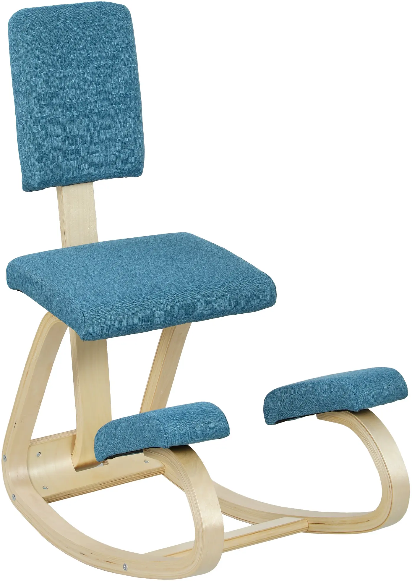 Scaun ergonomic Homcom 921-788V00DB (Blue/Birch) - 2