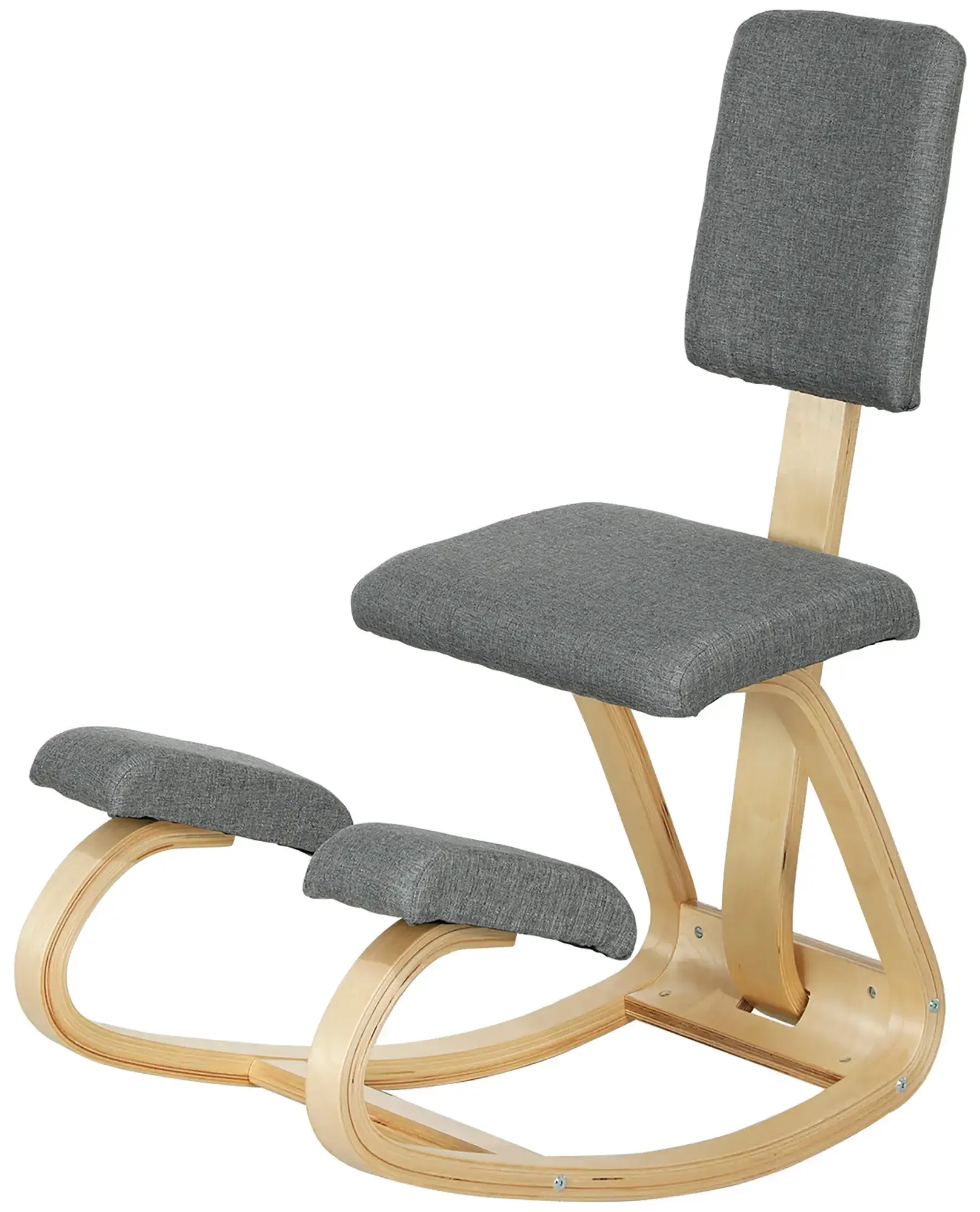 Эргономический стул Homcom 921-788V00GY (Grey/Natural) - 2