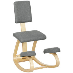 Эргономический стул Homcom 921-788V00GY (Grey/Natural) Thumb