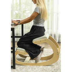 Scaun ergonomic Homcom 921-789V00CW (Cream White) Thumb