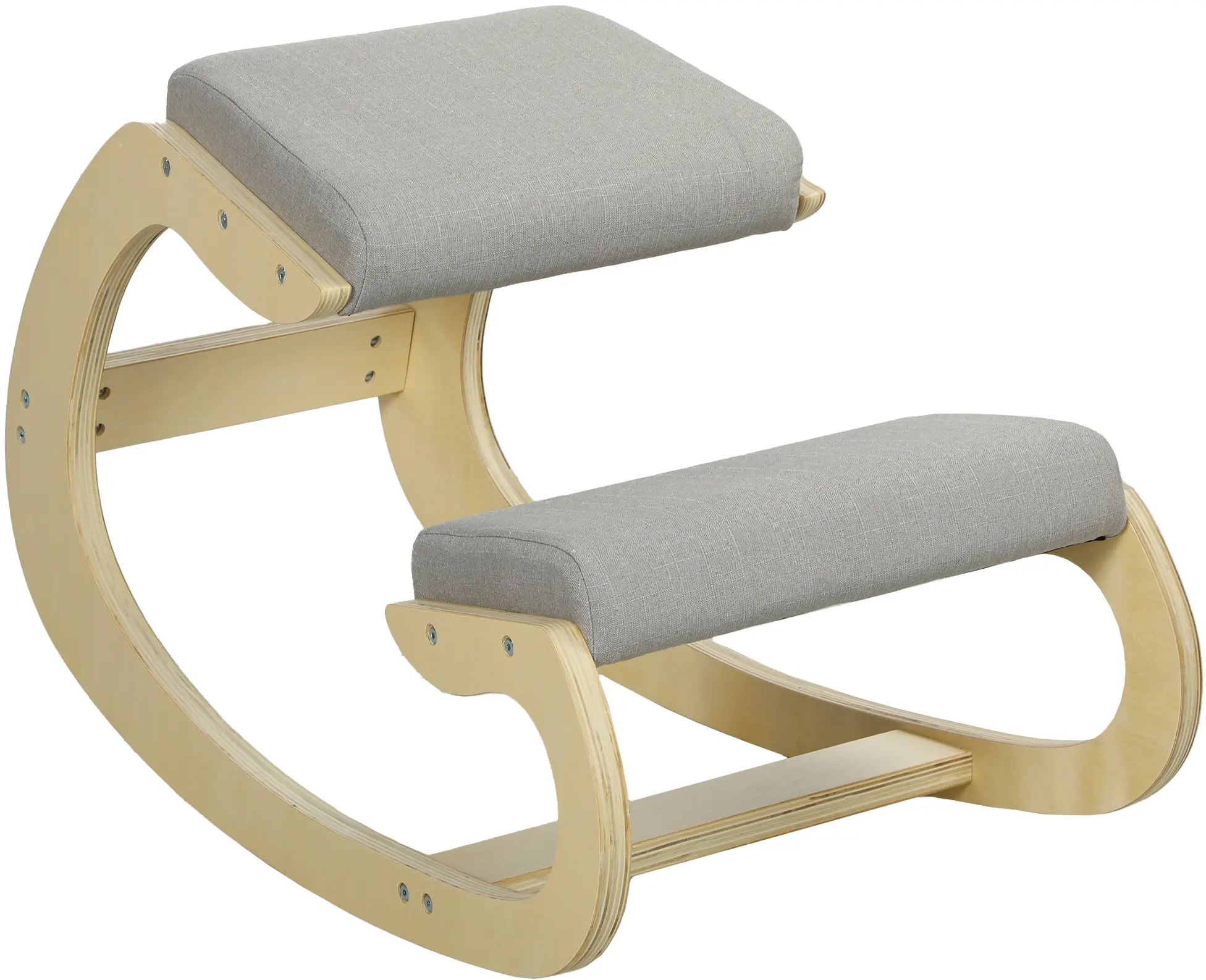 Эргономический стул Homcom 921-789V00LG (Light Grey/Birch) - 2