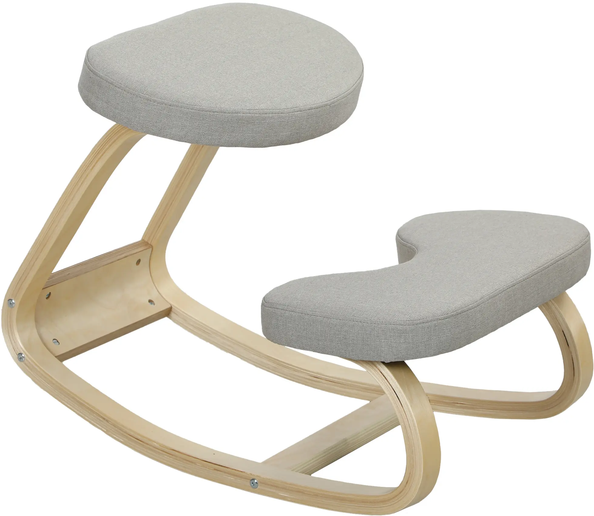 Scaun ergonomic Homcom 921-791V00LG (Grey/Birch) - 2