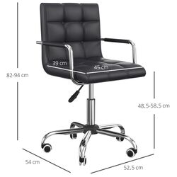 Fotoliu Homcom 02-0697 52x54x94 cn (Black/Chrome) Thumb