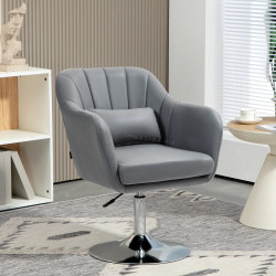 Fotoliu Homcom 833-757V03CG (Grey/Silver)