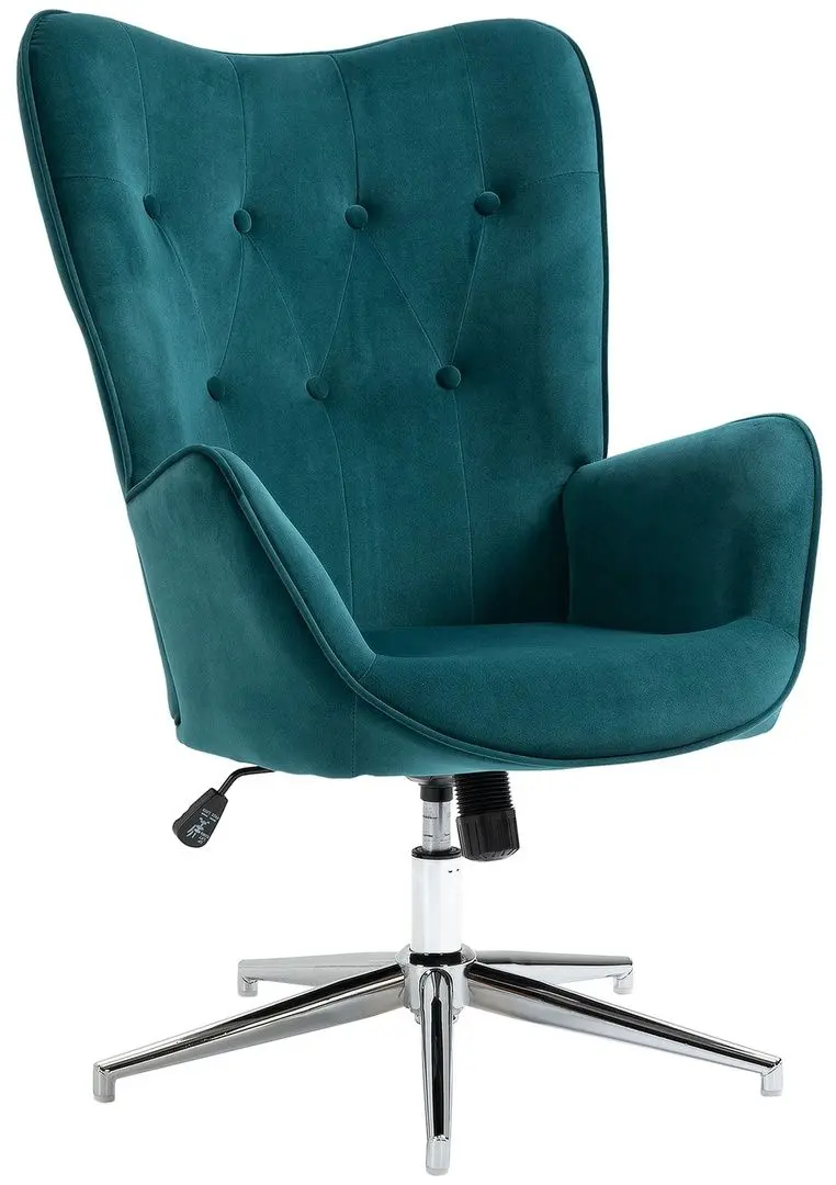 Кресло Homcom 839-453V00BU 66x73x102 (Blue/Chrome) - 3