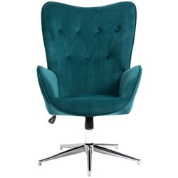 Кресло Homcom 839-453V00BU 66x73x102 (Blue/Chrome) Thumb