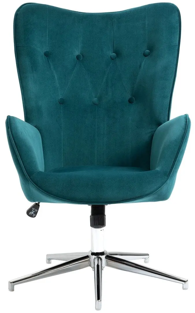 Кресло Homcom 839-453V00BU 66x73x102 (Blue/Chrome) - 4